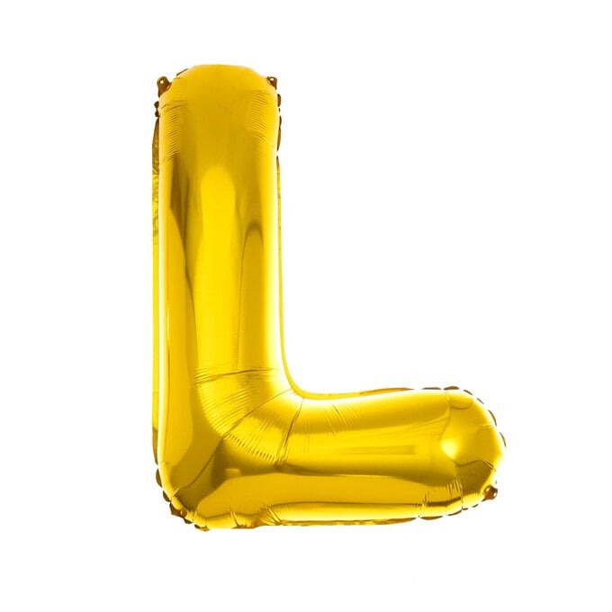 Extra Large Gold Foil Letter L Balloon image number 1