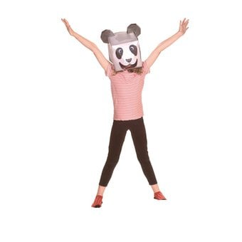 Make a 3D Panda Head Mask Kit image number 4