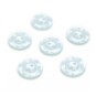 Hemline  Baby Blue Basic Scalloped Edge Button 6 Pack image number 1