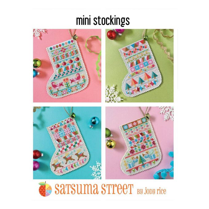 Satsuma Street Mini Stockings Cross Stitch Chart image number 1