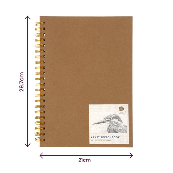 Shore & Marsh Portrait Kraft Sketchbook A4 50 Sheets image number 6