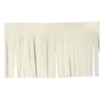 Cream Suede Fringe by the Metre