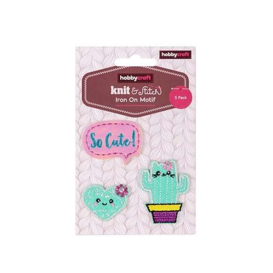 Cactus Iron-On Patches 3 Pack image number 4