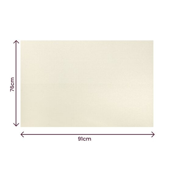 Ivory 16 Count Aida Fabric 76cm x 91cm image number 4