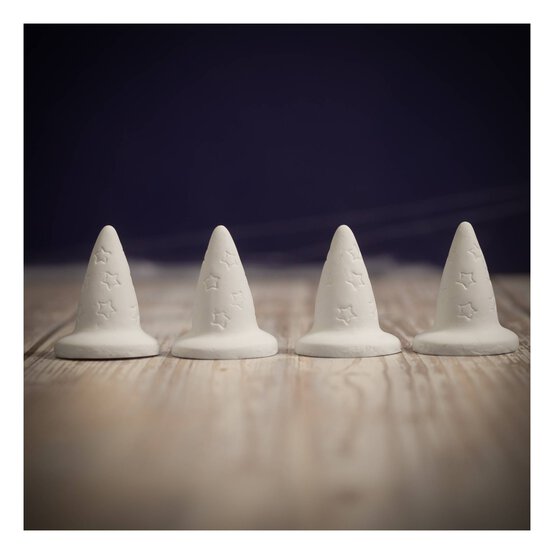 Ceramic Witch Hats 4 Pack  image number 1