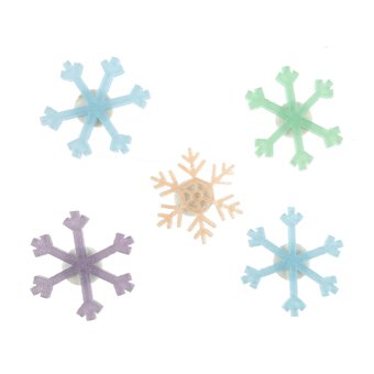 Acrylic Snowflakes 5 Pack