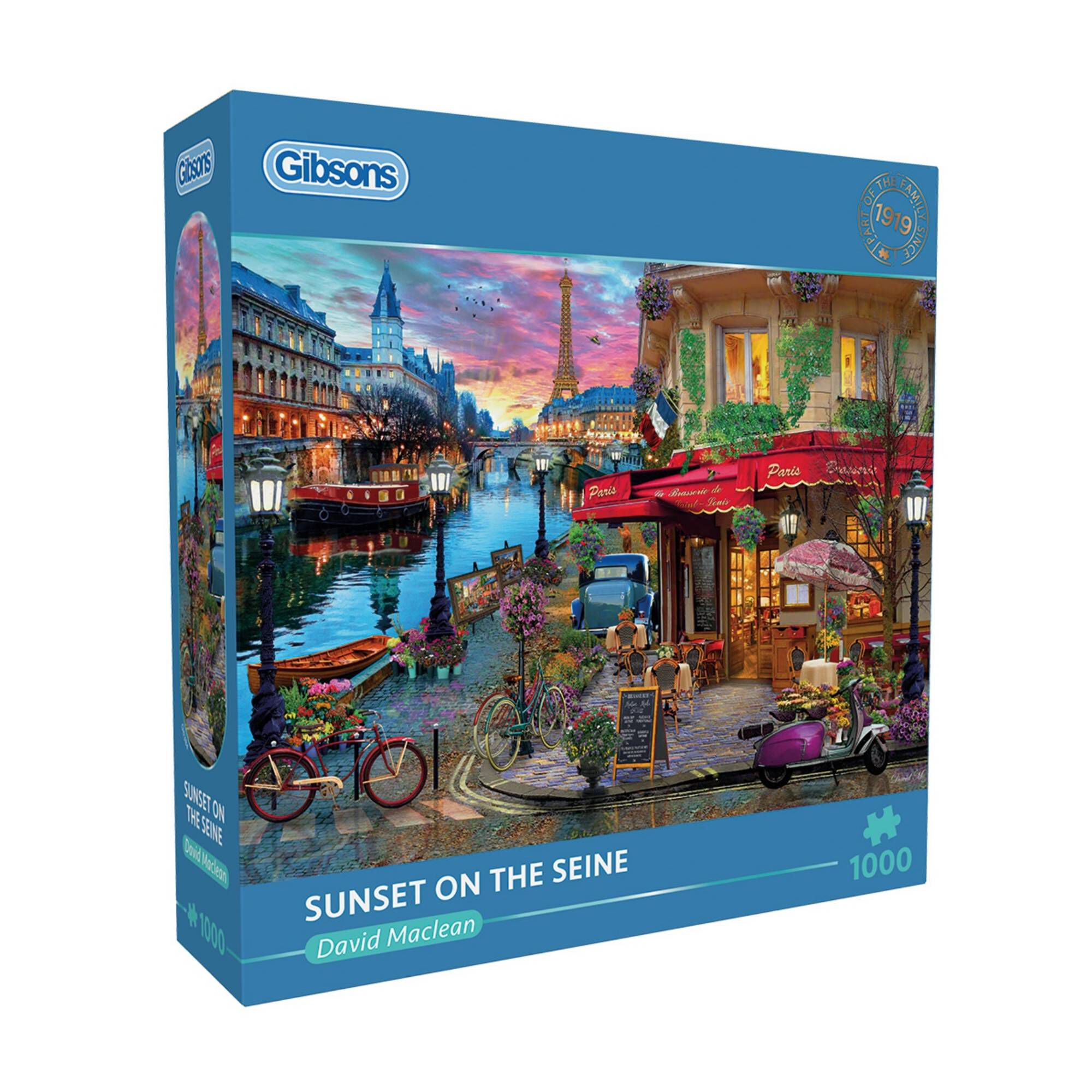 Gibsons Sunset on the Seine Jigsaw Puzzle 1000 Pieces | Hobbycraft