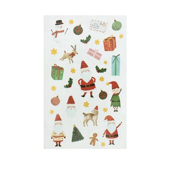 Novelty Santa Sticker Sheet