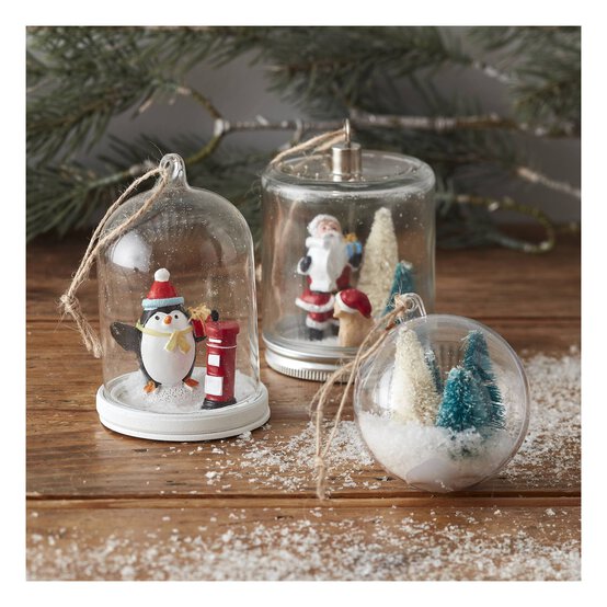 Fillable Glass Mason Jar Hanging Decoration image number 2