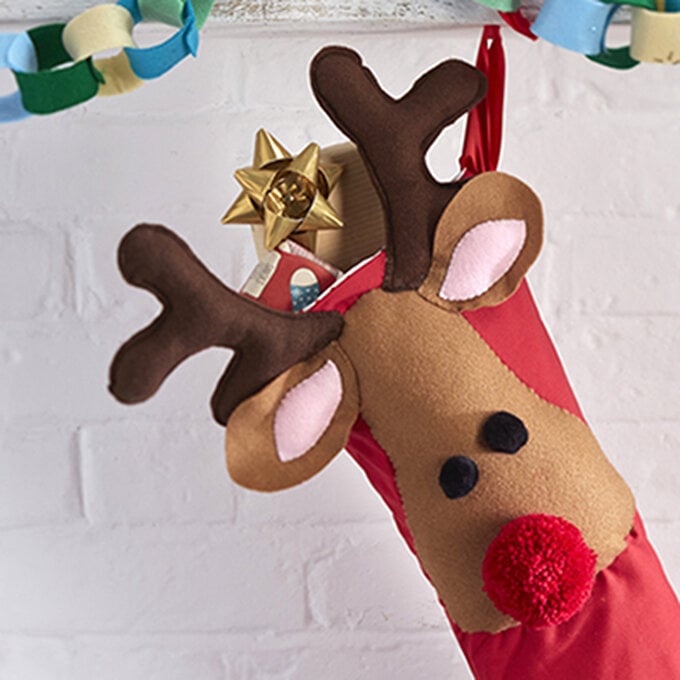 How to Make a Reindeer Stocking image number 1