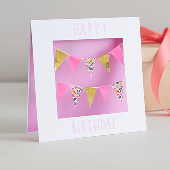 How to Make a Bunting Card