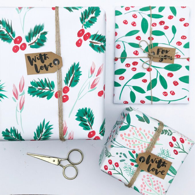 How to Make Hand Painted Gift Wrap Hobbycraft