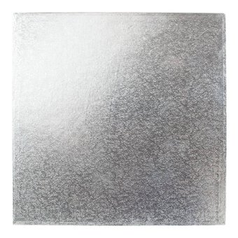 Silver 10 Inch Square Cake Board
