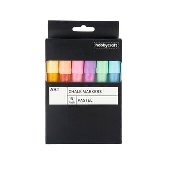 Pastel Liquid Chalk Marker Pens 6 Pack image number 3