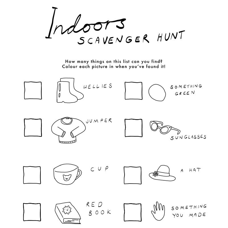 FREE Indoor Scavenger Hunt | Hobbycraft