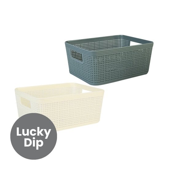 Assorted Medium Basketweave Storage image number 1