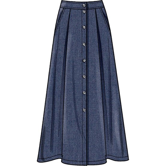 Simplicity Skirt in Three Lengths Sewing Pattern S9267 (10-18) image number 3