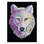 Snow Wolf Blue Sequin Art Kit image number 1