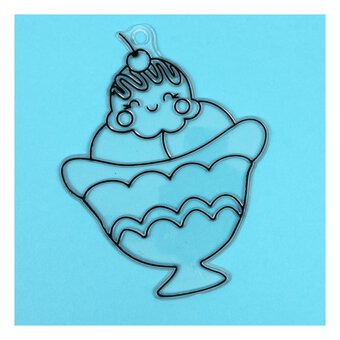 Sundae Face Plastic Suncatcher