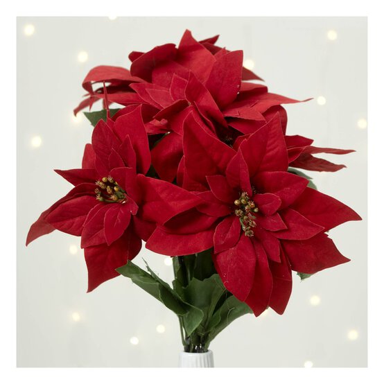 Red Poinsettia Pick 50cm image number 1