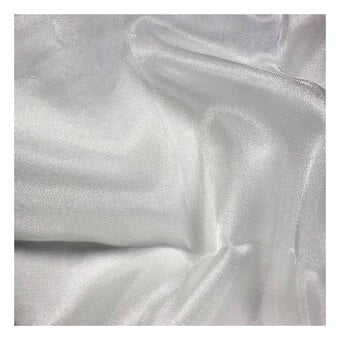 White Crystal Organza Fabric by the Metre