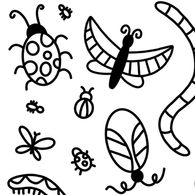 Free Bugs Colouring Download image number 1