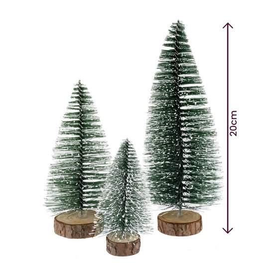 Green Bottle Brush Trees 3 Pack image number 3