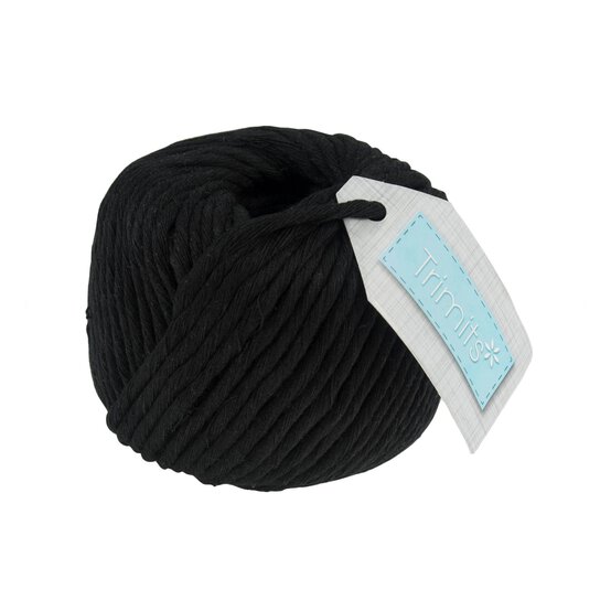 Trimits Black Macramé Cord 4mm x 50m image number 1