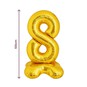 Standing Gold Number 8 Balloon 1m image number 2