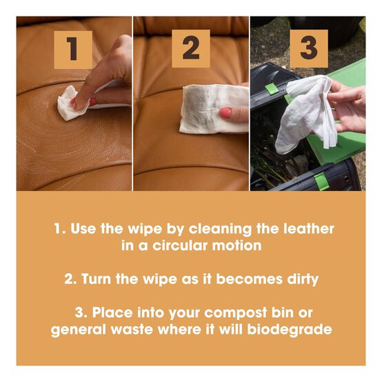 Furniture Clinic Leather Cleaning Wipes 80 Pack  image number 3