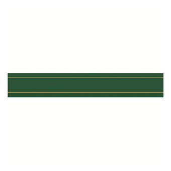 Hunter Green Organza Gold Satin-Edged Ribbon 25mm x 4m