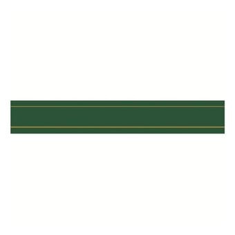Hunter Green Organza Gold Satin-Edged Ribbon 25mm x 4m