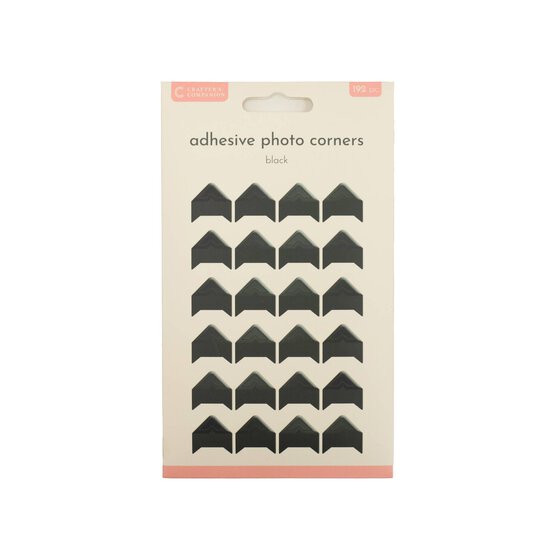 Crafter’s Companion Black Photo Corners 192 Pack image number 1