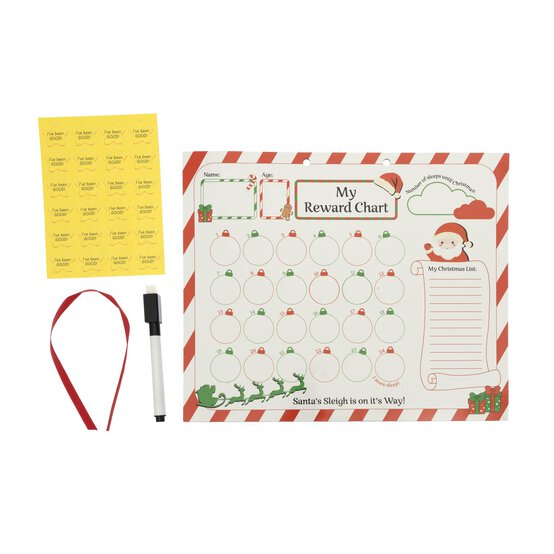 Christmas Dry Wipe Reward Chart image number 3