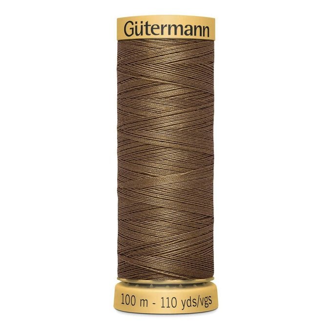Gutermann Brown Cotton Thread 100m (1335) image number 1