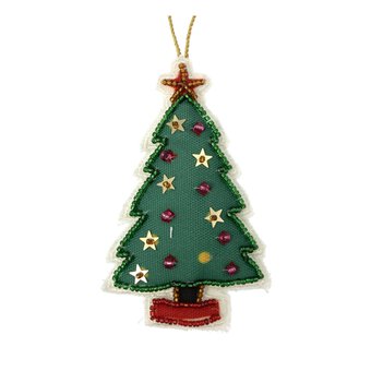 Hanging Beaded Tree Decoration 10cm