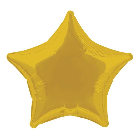 Large Gold Star Foil Balloon image number 1