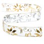 Gold Poinsettia Wire Edge Organza Ribbon 63mm x 3m image number 2