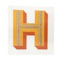 Cold Transfer and Bling Letter H Sticker Set image number 4