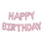Ginger Ray Pink Happy Birthday Balloon Bunting 2.5m image number 1