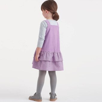 Simplicity Kids' Pinafore Dress Sewing Pattern S9196 (3-8) image number 4