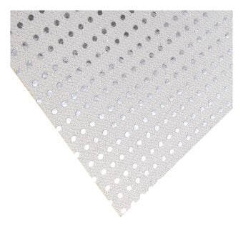White Metallic Dot Foam Sheet 22.5cm x 30cm image number 2