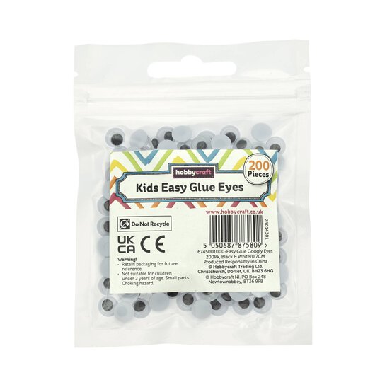 Googly Eyes 7mm 200 Pack image number 5