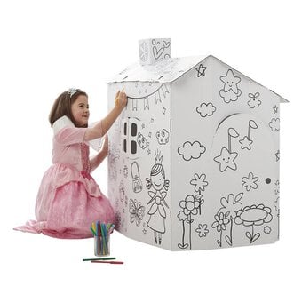 Colour-In Cardboard Playhouse 92cm image number 2