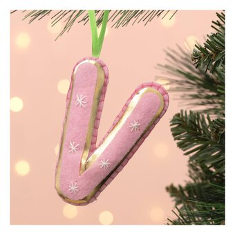 Hanging Felt Letter V Decoration