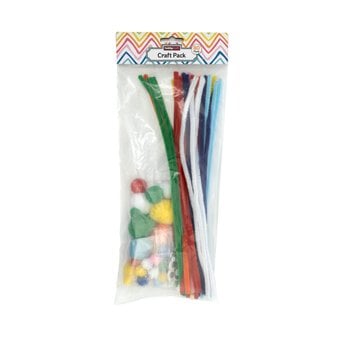 Primary Pipe Cleaners and Poms Craft Pack 80 Pieces image number 4