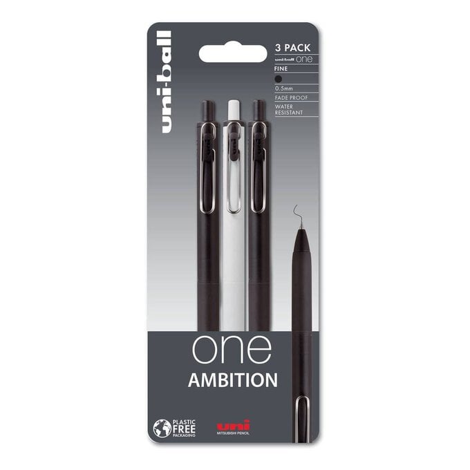 Uni-ball One Ambition Fine Pens 3 Pack image number 1