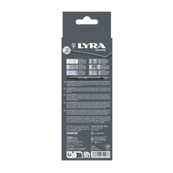 Lyra Grey Tone Aqua Brush Duo 6 Pack image number 2