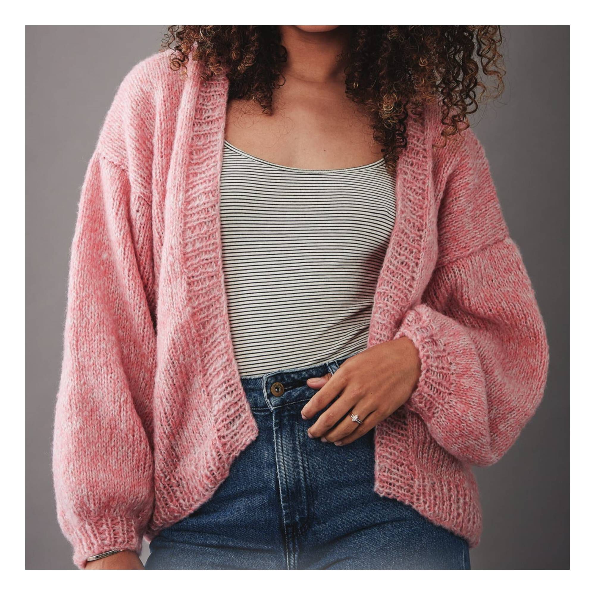 Knitcraft Balloon Sleeve Cardigan Digital Pattern 0192 Hobbycraft