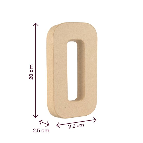 Mache Letter O 20cm image number 4